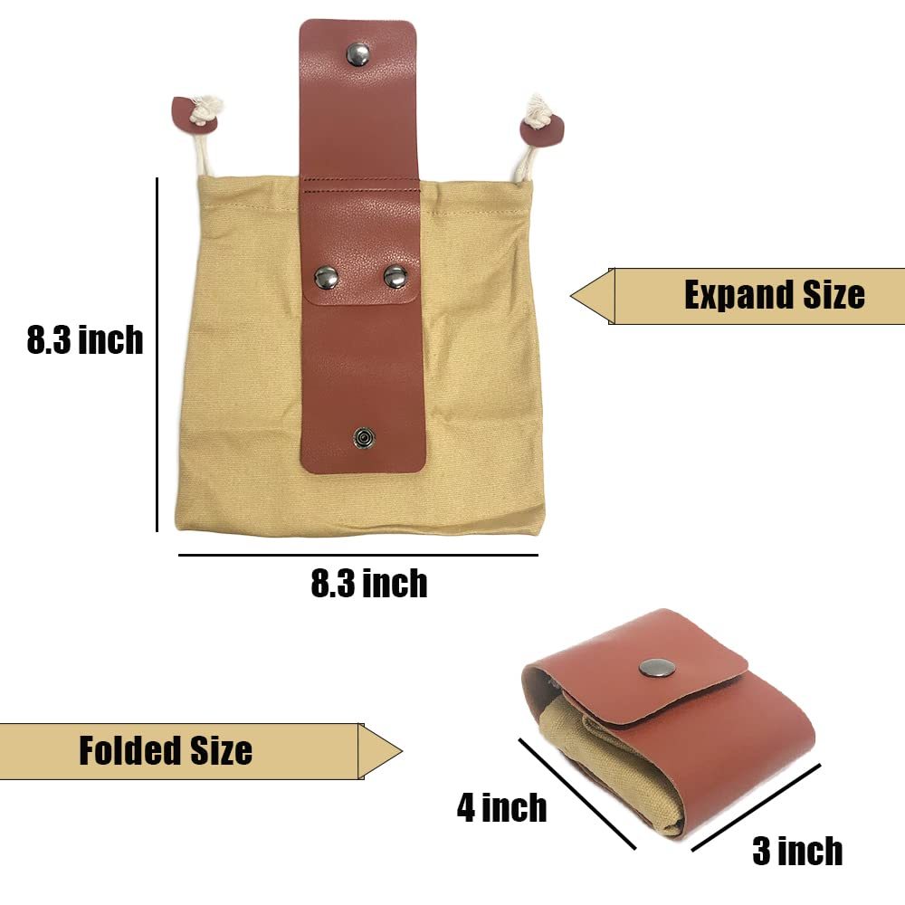 Outdoor Picking Multifunctional Bag, Hanging Waist Kit, Waist Strap Bag, Folding Canvas Kit Canvas Fruit Harvest Pouch For Jungle Camping Hiking Hunting, Foldable - Image 2