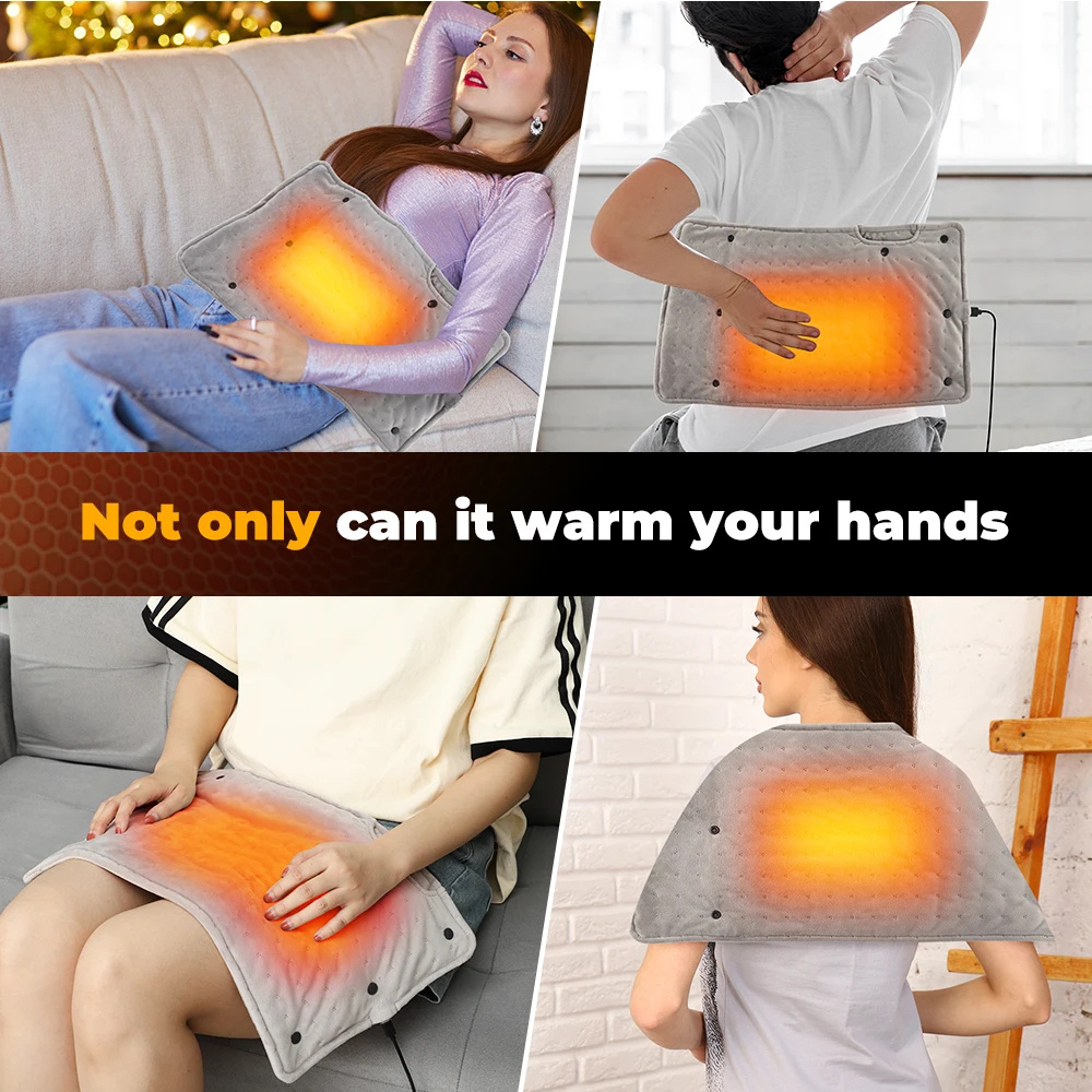 Electric Heating Pad Hand Warmer Heating Muff For Hands USB Plug In Muff Heated Hand Warmer Electric Winter Autumn Keeps Hands Warm Portable Warm Winter Hand Heater For Home Room Warming Blanket - Image 7