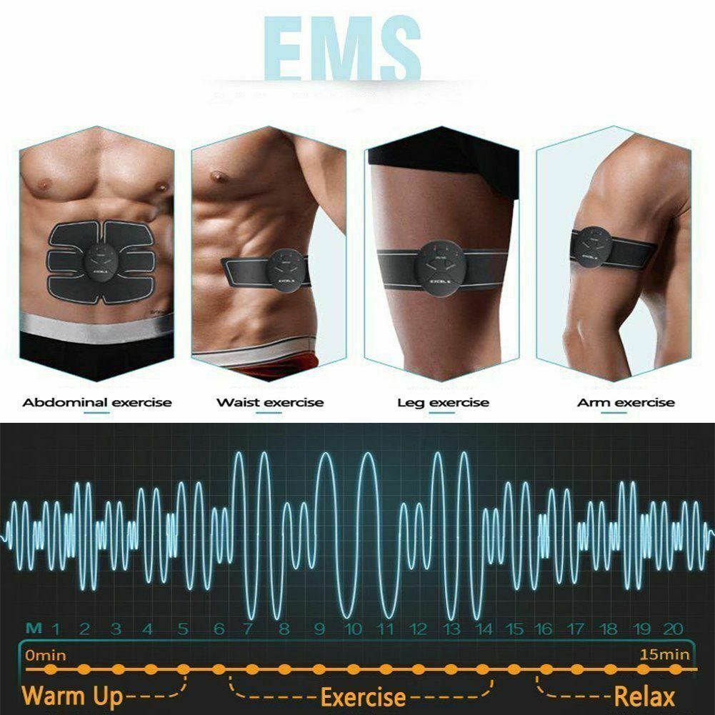 Electric Muscle Toner Machine ABS Toning Belt Simulation Fat Burner Belly Shaper - Image 2