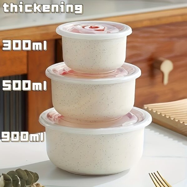 3pcs Lightweight Wheat Straw Bowl For Food Storage Cereal Desserts, Reusable Cutlery, Can Be Used As Fruit Snack Container - Image 7