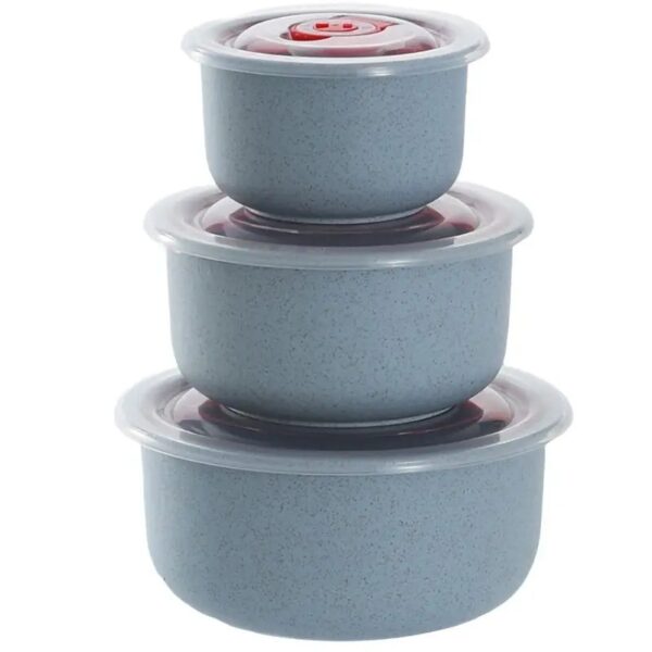 3pcs Lightweight Wheat Straw Bowl For Food Storage Cereal Desserts, Reusable Cutlery, Can Be Used As Fruit Snack Container - Image 3