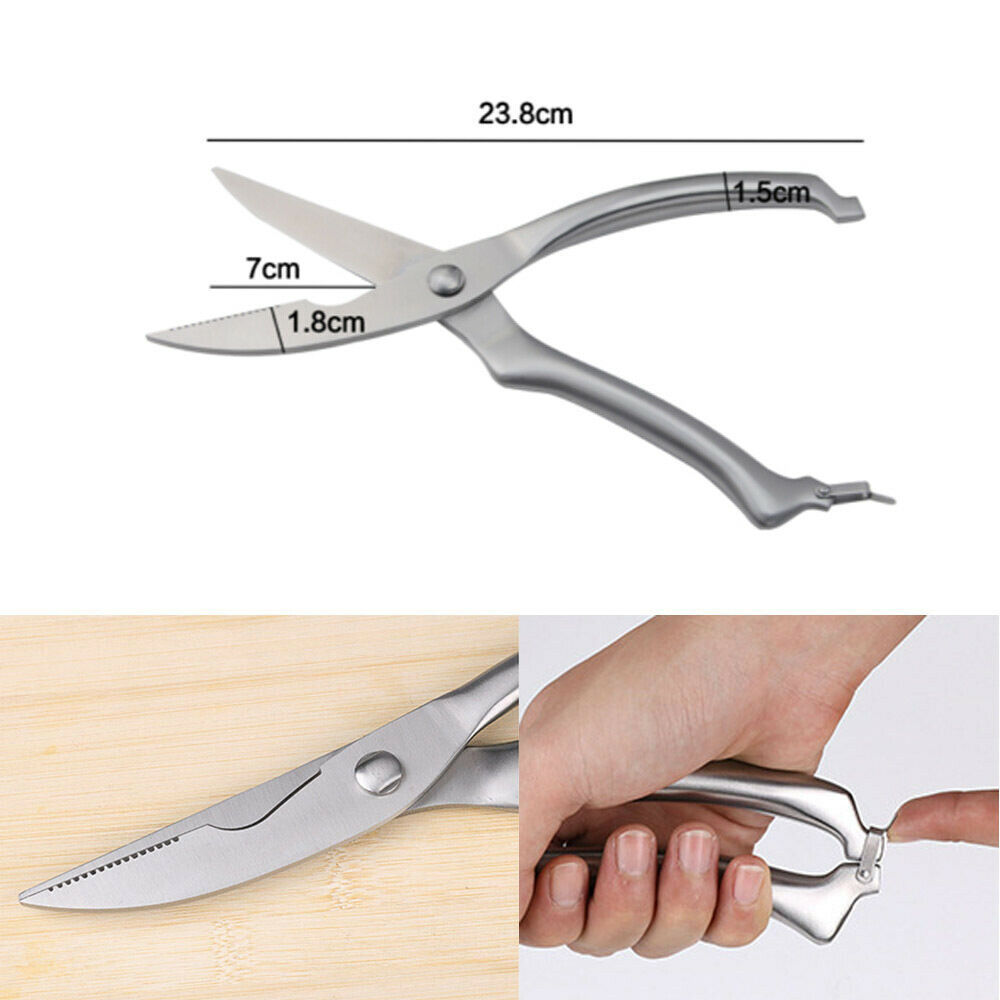 Knives Kitchen Shears Stainless Steel Poultry Fish Chicken Bone Scissors Kitchen Gadgets Chef Japanese Knife Cooking Stainless Steel Poultry Chicken Bone Scissors - Image 8