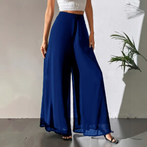 Casual Chiffon Wide-leg Pants Loose Trousers