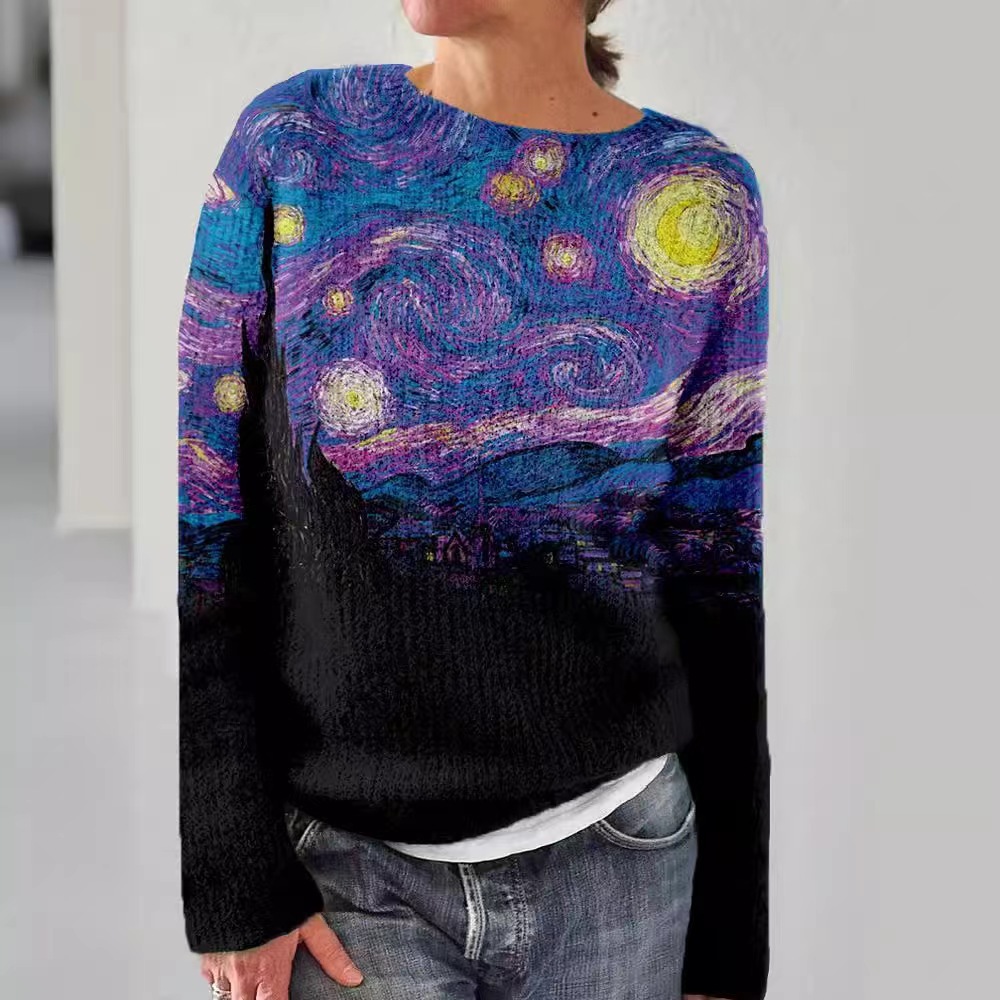 Women's Sweater Pattern Pullover Casual - Image 6
