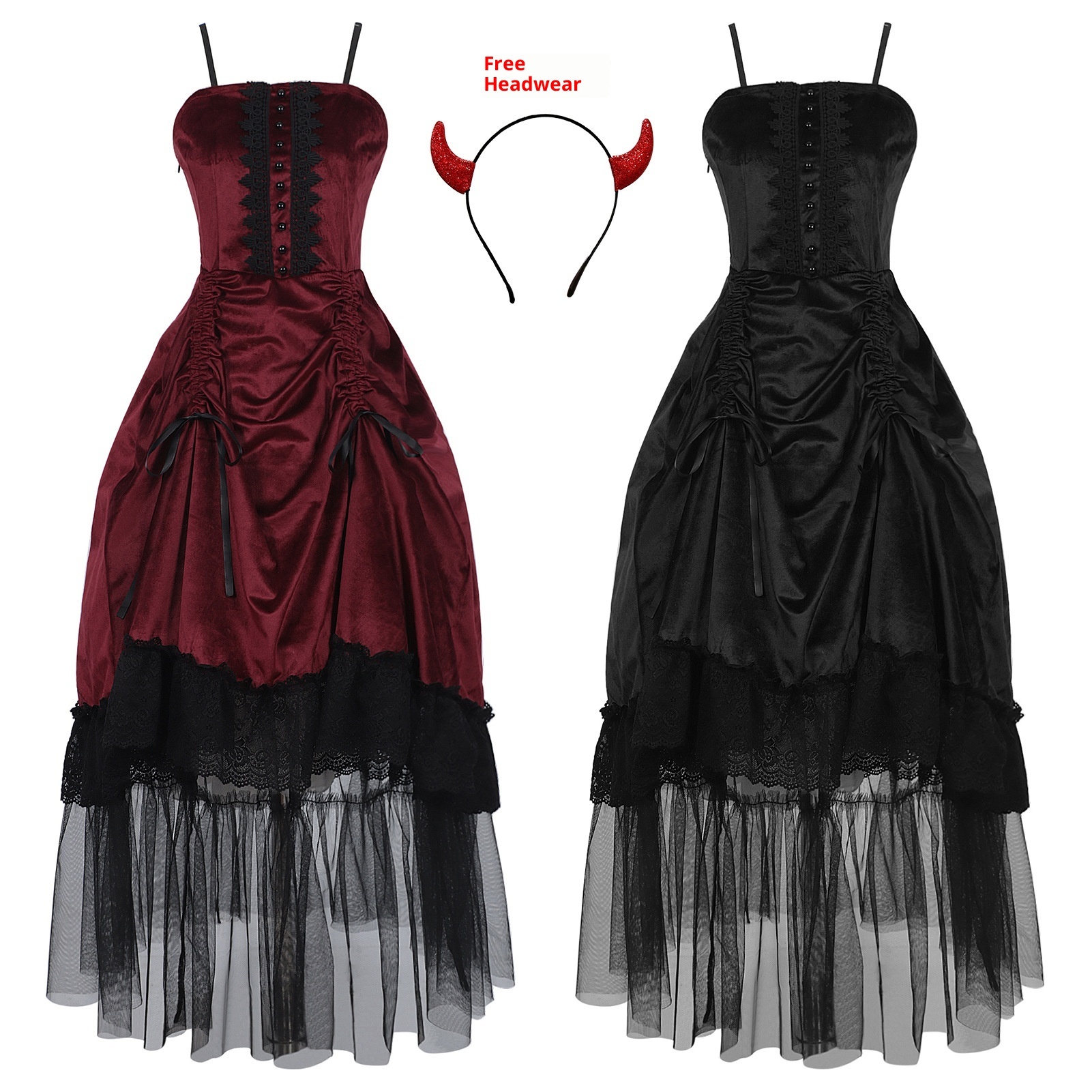 Vampire Dark Gothic Witch Stage Cosplay Party Clothes