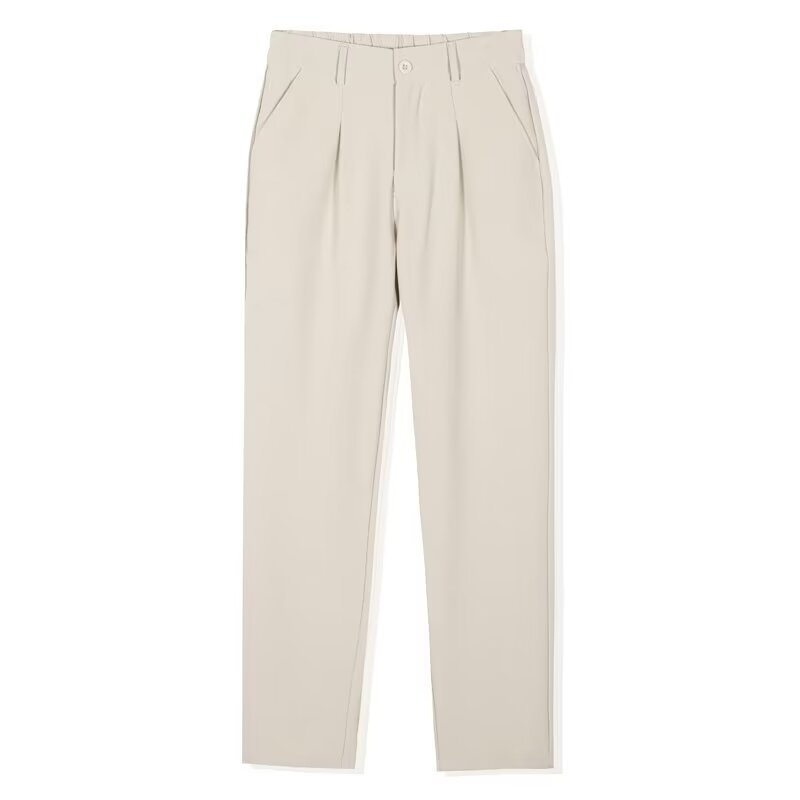 Slim Fit All-matching Straight Casual Premium British Draped Suit Pants - Image 3