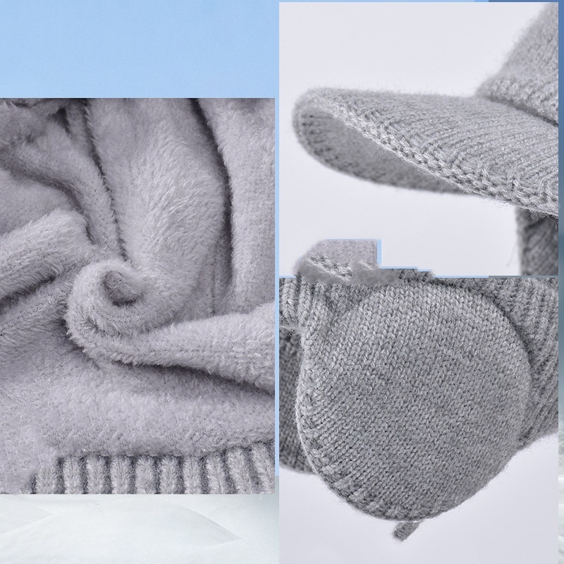 Winter Outdoors Cycling Earflaps Toque Plus Velvet Thickened Peaked Cap - Image 2