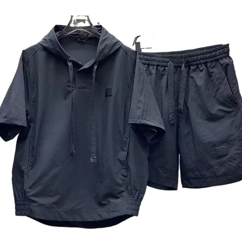 Sportswear Suit Men's Summer Short-sleeved T-shirt Shorts Two-piece Suit - Image 2