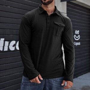 Lapel European And American Men's Shirt Solid Color Long Sleeve