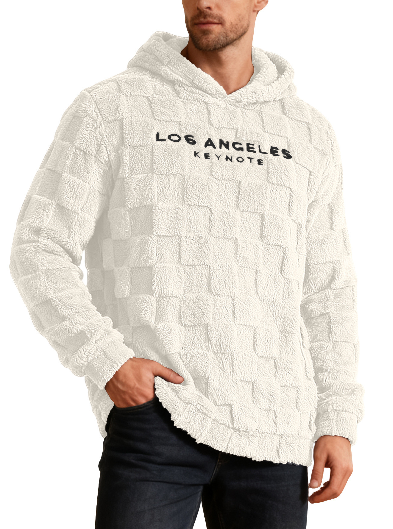 Men's Hooded Embroidered Loose Leisure Sports Hooded Sweater - Image 4