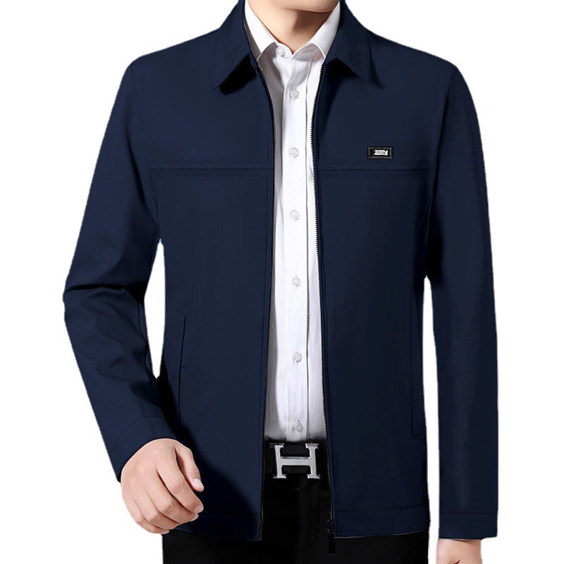New Spring And Autumn Men's Coat Middle-aged And Elderly Jacket - Image 3