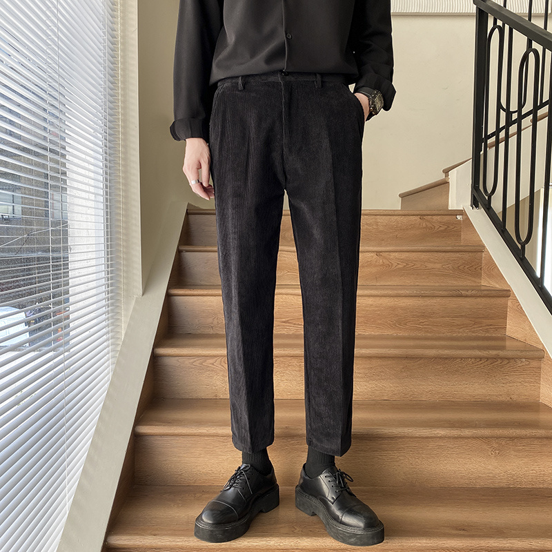 Non-ironing All-matching Lightly Mature Boys Straight-leg Pants Trousers - Image 8