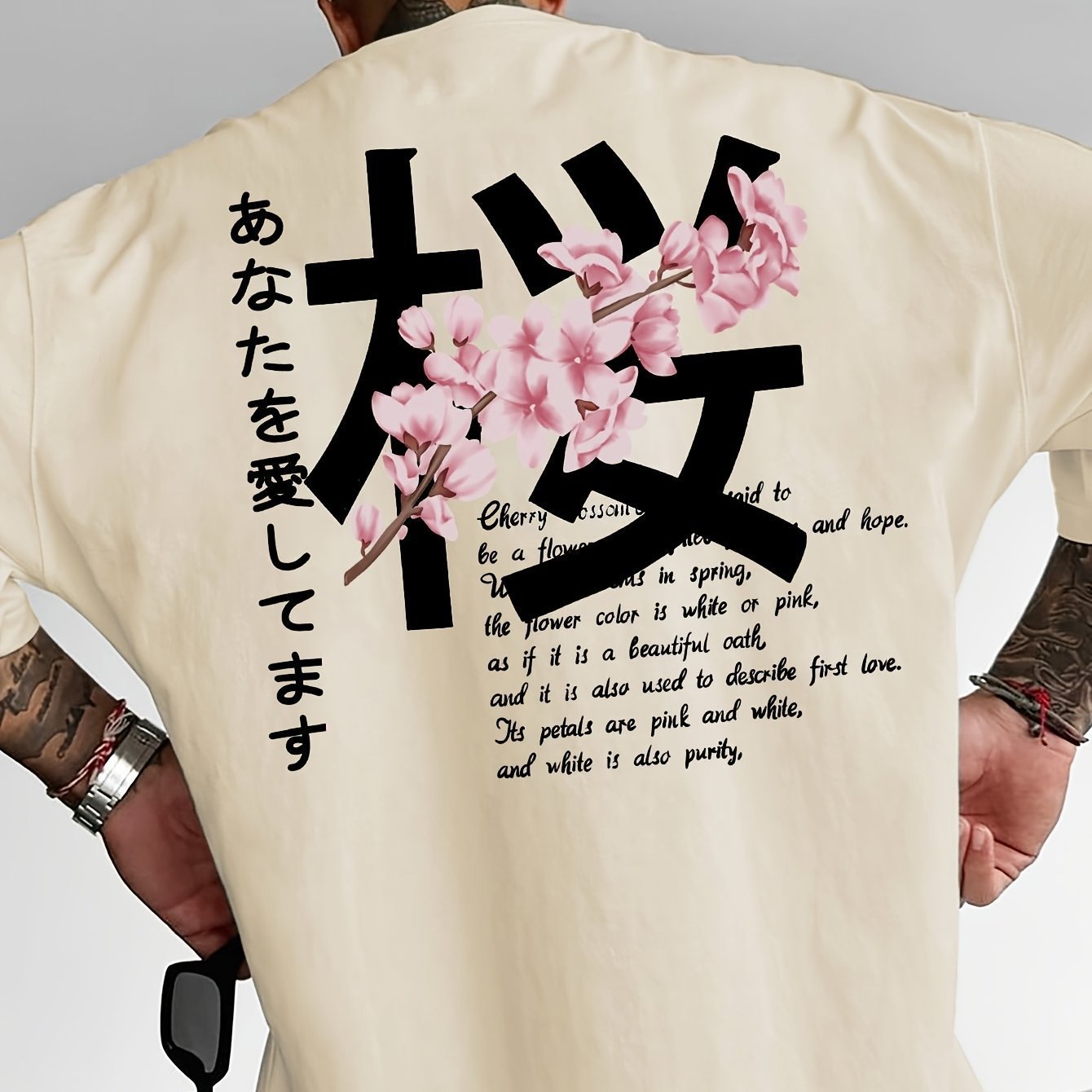 Men's Short-sleeved T-shirt Cotton Fabric Loose Design - Image 3